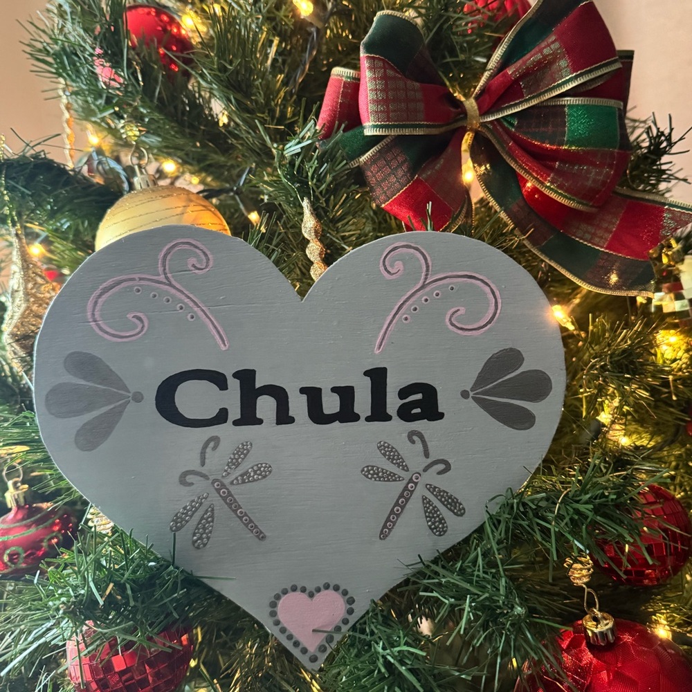 Hand-cut  & Hand Painted Wooden Heart Decor🩷